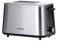 SEVERIN Turbo Toaster, Toaster mit Brötchenaufsatz, Edelstahl Toaster für 50%* schneller gebräuntes Toast dank 1600 W Leistung, Edelstahl-gebürstet/schwarz, AT 2513