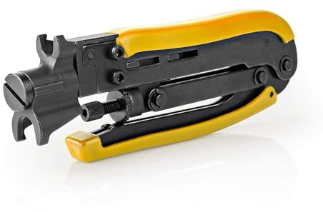 TronicXL Pince de compression de qualité supérieure - Fiche F - RG58, RG59, RG6, RG7, RG11 - Pince à sertir - Câble TV