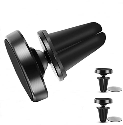 (2 Paia) Supporto Per Telefono Da Auto, Porta Cellulare Auto Magnetico, Supporto Per Telefono Con Sfiato A 360°, Adatto Per iPhone, Samsung, Huawei e Altri Smartphone
