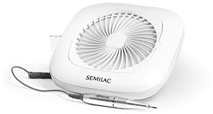 Semilac Electric Nail File 48W with Built in Dust Collector Vibration Free Nail Drill Machine for Manicure & Pedicure. Safe Removal of Gel & Acrylic Nails & Hard Skin