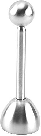 Hard Boiled Egg Cracker Topper Stainless Steel Shell Separator Remover Eggs Cutter,1/2Pcs Egg Cracker Topper Set Eggs Separator Holder for Breakfast Kitchen Tool