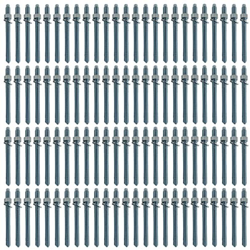 100x Remstaler ANKERSTANGE | M8 M10 M12 M16 | Stahl verzinkt/Edelstahl A4 | -HÖCHSTE QUALITÄT- bester Preis (Verzinkter Stahl, M10x130)