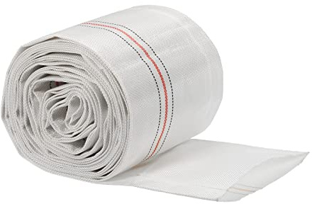 PATIKIL 100mm ID 25ft Tubo Flessibile Piatto Lavaggio Leggero, 0.8MPa Tubo Flessibile di Scarico Piatto in PVC per Piscina Giardino Manichetta per Irrigazione