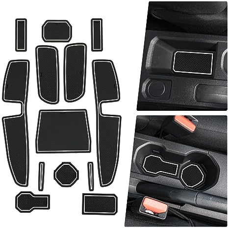 BIBIBO Gummimatten Antirutschmatten kompatibel mit Dacia Sandero 3 / Sandero Stepway III 2021-2024, Gummi-Automatten, Auto Matten Zubehör, Anti-Rutsch-Matte, Aufbewahrungsbox rutschfeste Matten