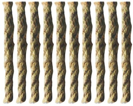 10/100 Pcs Natural Tinder Fire Starter Rope,Long-Lasting Tinder Rope,Windproof Camping Cooking Kindling Tinder,Camping Gear Fire Starter Kit,for Backpacking, Hiking, Camping, Hunting,Fishing