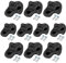 VGEBY 10PCS Rock Climbing Stone, Plastic Textured Climbing Wall Rock Climbing Holds with Screw for Kindergartens Schools (Black)