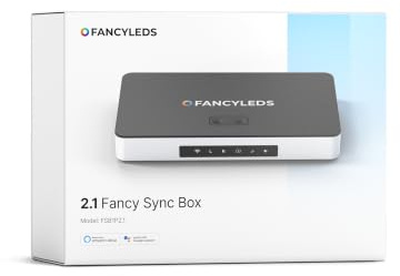 Fancyleds 2.1 Fancy Sync Box Syncing Device with HDMI 2.1, 4K 120Hz, HDR (for 24 to 55 TVs)