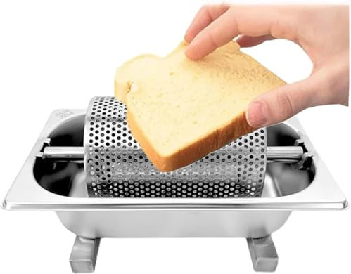 TMXKOOK Stainless Steel Butter Wheel for Evenly Spreading Butter on Bread - Perfect for Indoor/Outdoor Cooking, Picnics, Camping, BBQ Grills - Griddle Accessory and Butter Dish