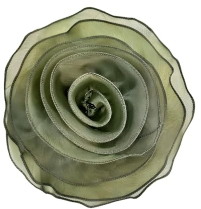 10 Pouces Broche à Fleurs Extra Large Pour Femme En Tissu Satiné Organza Grandes Broches Camélia Épingles à Revers Accessoires Pour Robe De Soirée Dansante Bijoux Exagérés Cadeau