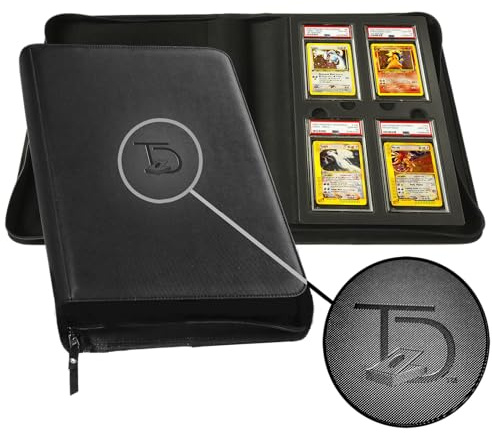 TopDeck Slab Binder | PSA 28 Kartenbinder | Premium innovative Aufbewahrung für abgestufte Karten | Sammelalbum für sichere Präsentation & Organisation | Pokemon/Magic/One Piece/Yugioh etc |