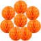 Yosawo 8 Stück Papier Wabenbälle Papier Wabenball Dekoration für Geburtstag Hochzeit Party Deko(ZQ/Orange）