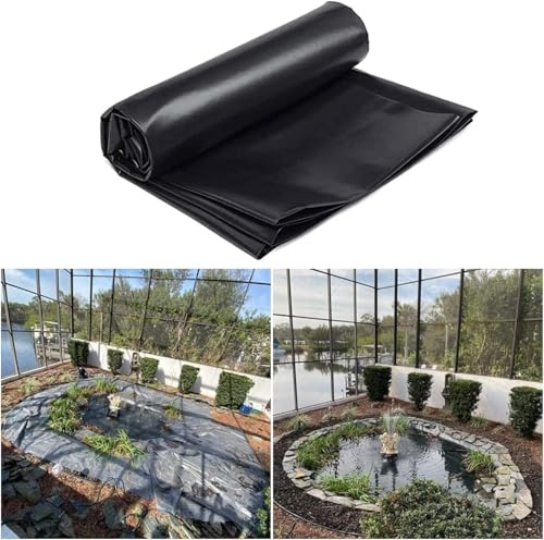 SSDDLZEQ Revestimiento de Estanque, Revestimiento prefabricado de Estanque de Peces de Alta Resistencia, Paisaje de Refuerzo de Membrana de Estanque de jardín Liner para Exterior(2 * 10m)