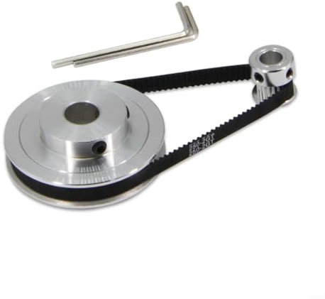 Synchronrad-Set mit Aluminium-Riemenscheiben (20 & 80 Zähne) und einem zuverlässigen 250 mm Zahnriemen