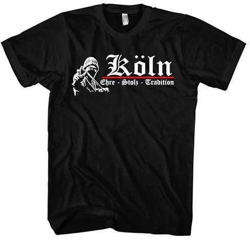 Köln Ehre und Stolz Herren T-Shirt | Cologne Trikot Sport Fussball Ultra Skyline Südkurve Shirt | M1