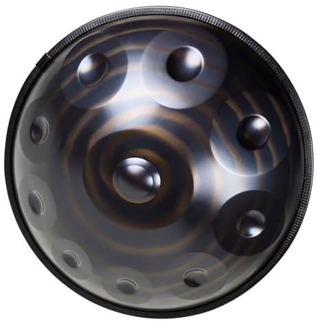Handpan, strumento a percussione in acciaio, 432 Hz/440 Hz, accordatura per meditazione e musicoterapia, 9/10/12 note in re minore