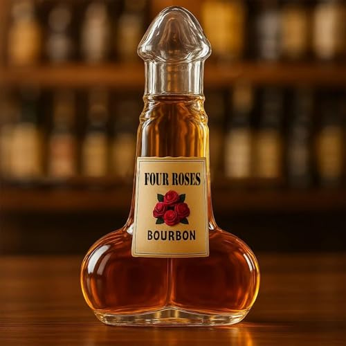 Decanter Whisky, Divertente Bottiglia Di Whisky, Decanter In Vetro Soffiato A Mano Con Design A Prova Di Perdite, Caraffa Per Vino, Regalo Di Scherzo Unico Per Feste(D)