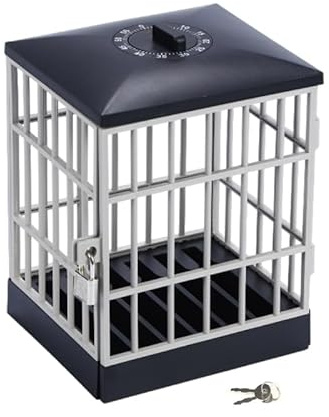 Caja de temporizador para teléfono celular, prisión telefónica con mecanismo de bloqueo con llave para el aula y escritorio de oficina en casa