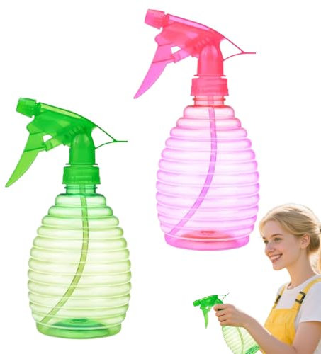 Genérico Spray Bottles | 500 Ml Recipientes Recargables Nebulizador Pequeño,2 Unidades De Pulverizadores A Presión Antifugas Para Riego De Plantas En Jardín Terraza Bonsái Y Exteriores