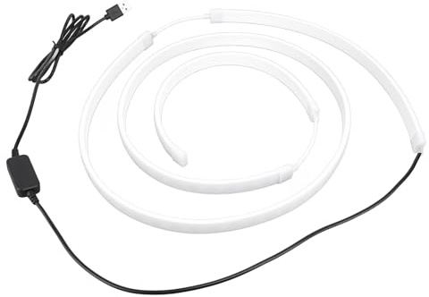 Sxhlseller Striscia Luminosa LED per PC Sincronizzata con i Colori dello Schermo, modalità Fantasy per Display Desktop da 49 Pollici, Retroilluminazione RGB per Giocatori