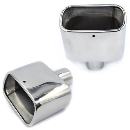 Auspuffendrohrblende 1 Stück 76 mm Universal-Vierkant-Auspuffendrohr für Schalldämpfer, Endrohrabdeckung, Schalldämpfer-Tuning Endschalldämpfer