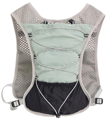Chaleco de hidratación para correr, chaleco de agua corriente, 5L Hidratación reflectante chaleco de carreras, Suministros ligeros de ciclismo ligeros para ciclismo, senderismo y entrenamiento al aire
