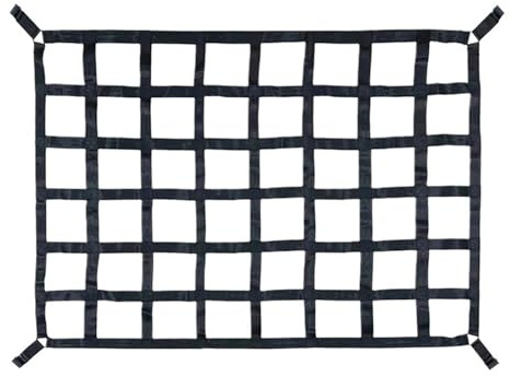 ZWCSHUU Rete per rimorchio con Corda Elastica Rete da Tetto for Bagagliaio for Auto carico in Rete Pesante Rimorchio for Camion Estendi coperture in Reti for Bagagli con 4 Cinture fisse(S)