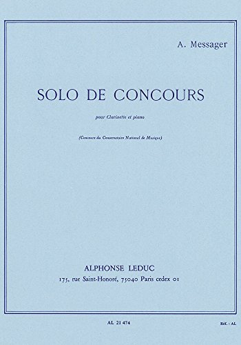 Solo De Concours. Klarinette mit Begleitung.
