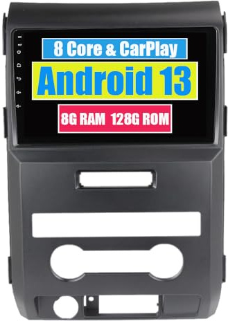 RoverOne Autoradio GPS für Ford F150 Raptor 2009 2010 2011 2012 mit Android Navigation Stereo Multimedia Touchscreen Bluetooth WiFi DSP CarPlay