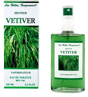 Eau de toilette Vetiver, par Prestige de Menton – Boisée et Épicée Hommes – Parfum Naturel et Raffiné aux Notes de Vétiver – Fabrication Artisanale en Côte d’Azur – Vaporisateur Rechargeable – 100 ml
