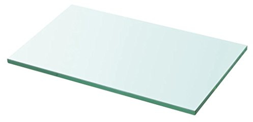 yorten Ersatzteile Glasregal Glasboden Wandregal aus Gehärtetes Glas Einlegeboden Badregal Klarglas Transparent Stärke 8 mm Tragfähigkeit 15 kg (30 x 15 cm)