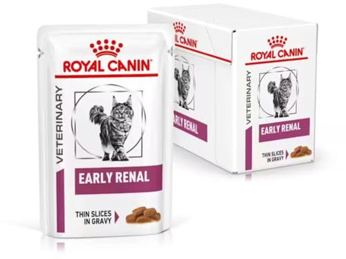 Royal Canin Veterinary Early Renal | 12 x 85 g | Diät-Alleinfuttermittel für Katzen | Zur frühen Unterstützung der Nierenfunktion | Mit moderatem Phosphorgehalt | Mit EPA & DHA