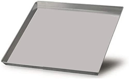 Teglia quadrata professionale per pizza e pasticceria in alluminio Cm 35 x 35