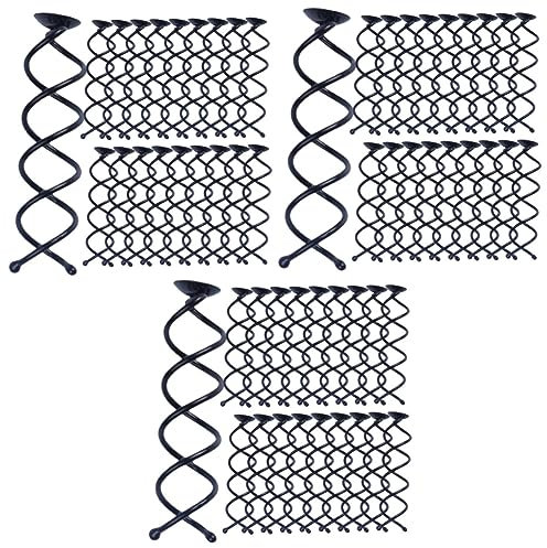 FRCOLOR 3sets Spiral Hair Pins Silver Hair Pins for Curls Bun Clips for Women Tool 20pcs*3