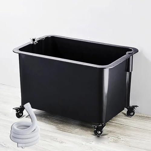 Lavandino per Lavapavimenti Commerciale Lavabo per Lavapavimenti con Tubo di Scarico, Lavandino per Lavanderia a Pavimento Vasca Piscina Lavapavimenti per Garage,Wheel