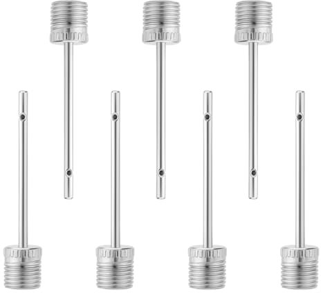 Coptiner 20 x Ventil Nadel Set,Ball Pumpen Nadeln with Side Holes,Ball Inflator Needle, Ersatznadeln,Nadelventile aus Edelstahl,Nadel zum Aufpumpen für Fußball,Handball,Basketball,Volleyball