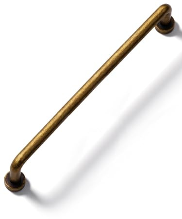 SORWDUERM 2 Stück Antike Messing Schrank Pull 160mm lochabstand Vintage Küche Schrank Griffe Möbel Hardware Küchenschrank Möbelgriffe Kleiderschrank Zieht Griffe
