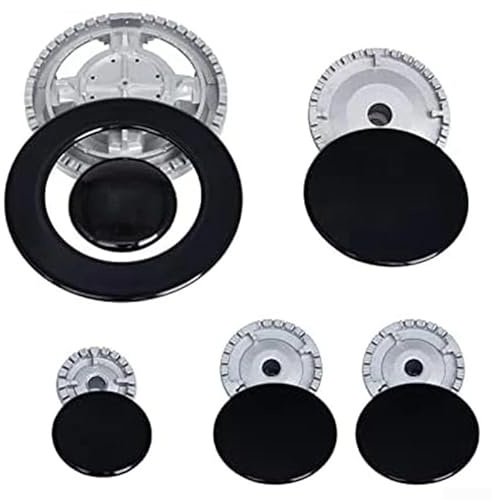 Besshepplo Set di tappi per fornelli a gas Sabaf Set di accessori per fornelli a gas include componenti in metallo e diffusore di fiamma, bruciatore a gas accessori per stufa a gas (piatto)