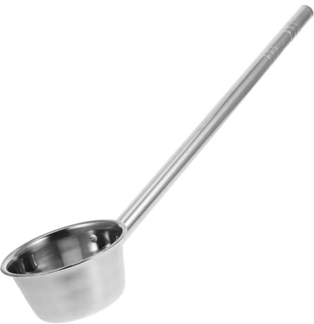 ZUNOXAZ Langstielige Edelstahlkelle Verstärkt Wasserschöpfer Für Gartenbewässerung Mit Hohem Fassungsvermögen Und Ergonomischem Griff
