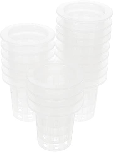 Toddmomy Lot de 100 Paniers Hydroponiques en PP Pots en Filet pour Culture sans Sol Gobelets en Maille pour Légumes et Plantes pour Jardinage et Décoration
