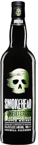 Smokehead Islay Single Malt Scotch Whisky Unfiltered - Origine Royaume-Uni - 70cl