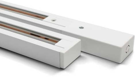 TRAXON LUXPOINT® Carril LED Monofásico 1 Metro 2 Hilos Blanco – Riel para Focos (Blanco, 1 metro | monofásico)
