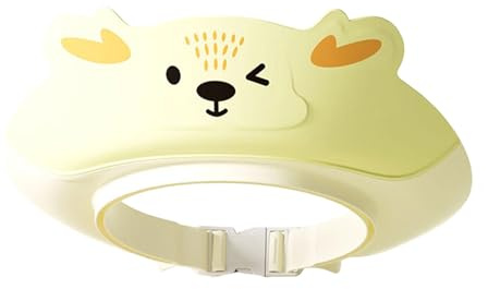 Bonito gorro de baño para niños y bebés, gorro de ducha ligero que protege los ojos y las orejas para niños y niñas, diversión para el baño