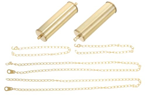 LABRIMP Pendeluhr Bausatz mit Eisenkettengewicht und Dekorativem Gewicht der Uhr aus Eisen Einzigartiges Design für Wanduhren Elegant und Beständige Leistung