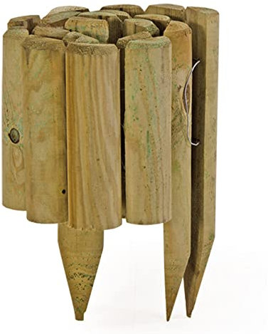 VERDELOOK Vampiro, Bordura a Rotolo per Protezione Piante e Fiori 110x5 cm Altezza 35 cm, Recinzione Bassa Aiuola