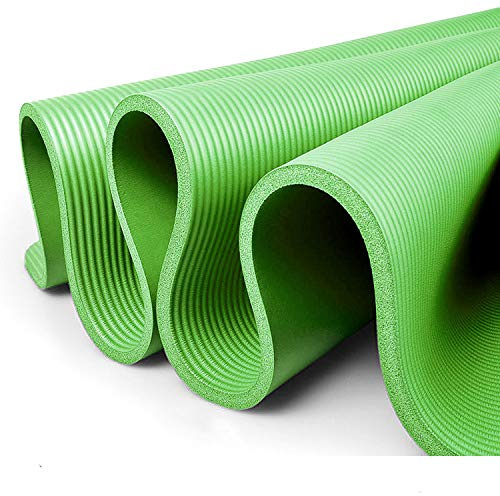 XXL Yogamatte Pilates-Matte Gymnastikmatte Fitnessmatte Fitnessmatte mit Tragegurt Phthalatfrei SGS-geprüft aus NBR 205x130x1,5 cm starke Dicke verschiedene Größen