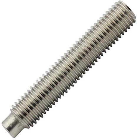 D2D | VPE: 20 Stück - Gewindestifte - Größe: M8 x 16 mm - nach DIN 915 mit Innensechskant (ISK) und Kegelkuppe aus Edelstahl A2 / V2A - Madenschrauben