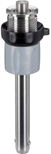 Kugelsperrbolzen, selbstsichernd, mit verstellbarem Griff | d1=5 mm / l1 von=10 mm / l1 bis=20 mm/Rostfreier Stahl 1.4305 | 22370.0594