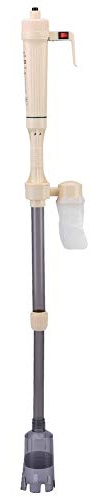 Fydun Aquarium Wasserwechsler Batteriebetriebener Aquarium Kiesreiniger Aquarium Siphon Wasserwechsel Reinigungswerkzeug zum Wasserwechsel und Filter Kiesreinigung
