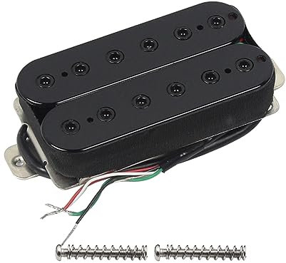 FLEOR Alnik 5 Steg-Tonabnehmer für E-Gitarre Double Coil Humbucker Pickups-Schwarz