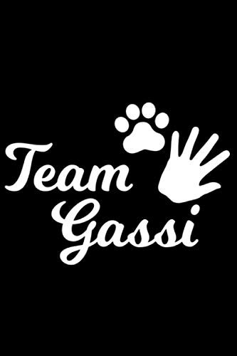 Team Gassi - Hundespruch Hundetrainer Hundemotiv: DIN A5 Doted Gepunktet 120 Seiten / 60 Blätter Notizbuch Notizheft Notiz-Block Hunde-liebhaber Gassi Spruch Motiv Geschenkidee